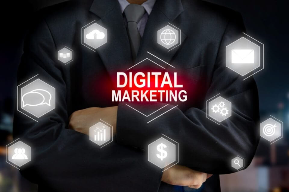 digital marketing virtual screen